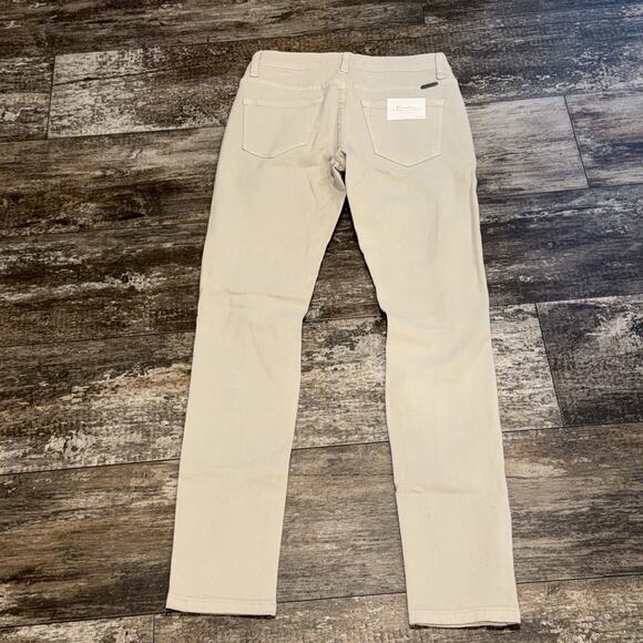 KanCan Jeans Womens 5 26 Beige Distressed Skinny Knee Rip‎ Stretch KC7210LG NWT - Picture 9 of 16